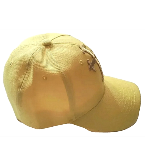 NEW *The Cross* Baseball Cap! Gold Cross. Yellow Hat. Christianity. Unisex - Picture 5 of 7